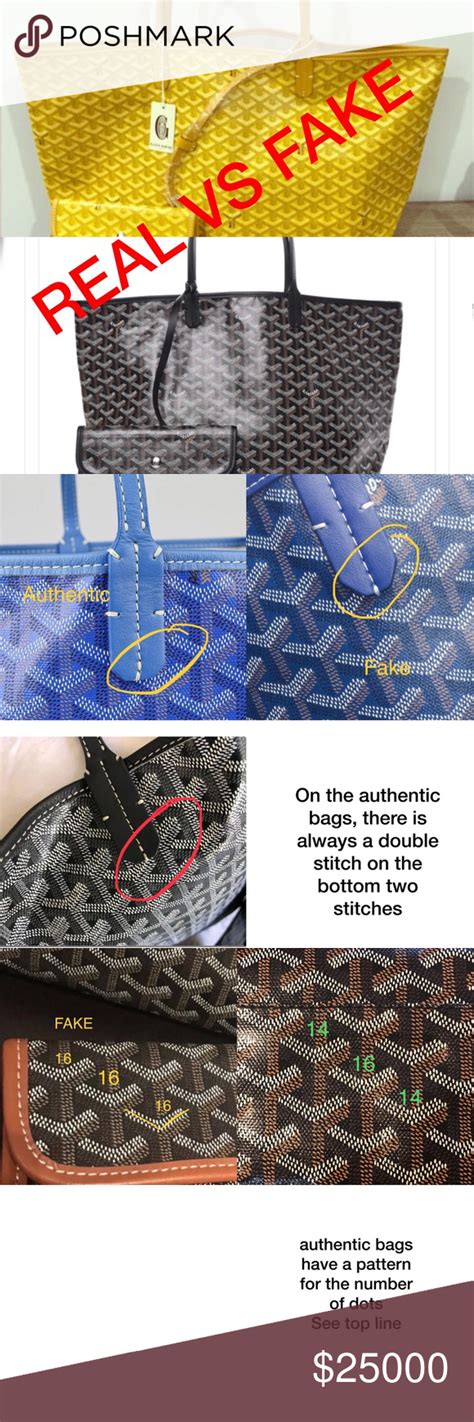 goyard original vs fake|goyard tote knock off.